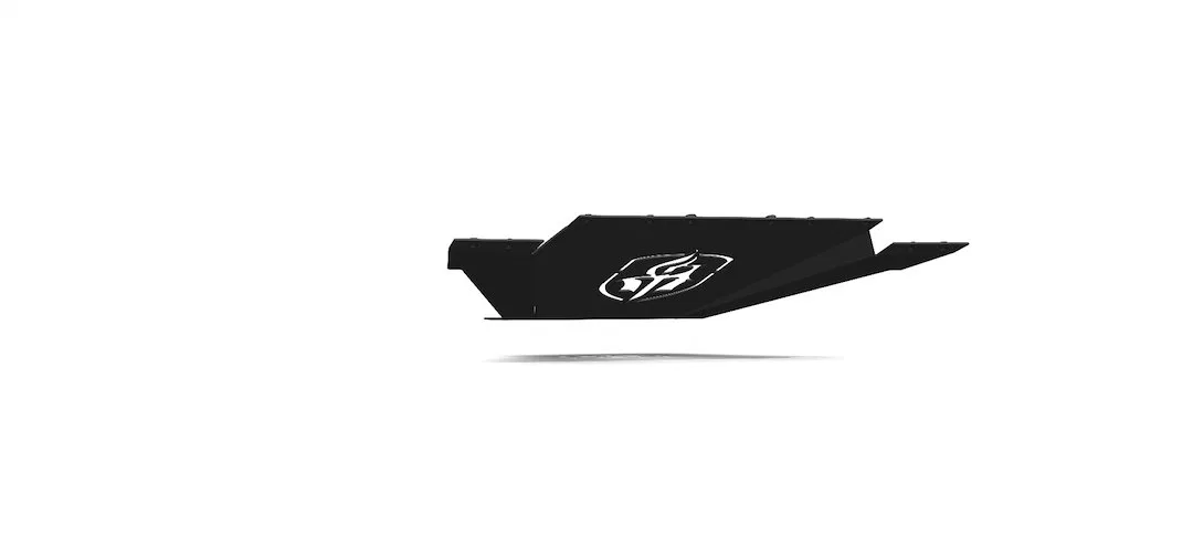 3112XFSPB – ROAD ARMOR Skid Plate, Bumper Powder Coated Satin Black Steel
